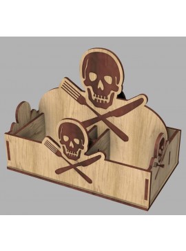 Intra απο ξύλο plywood 3mm-4mm πάχος - Θήκη για χαρτοπετσέτα πειρατή Δίασταση 30x30 cm Intraeaxys-e1gkg6do