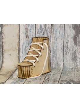 Intra απο ξύλο plywood 3mm-4mm πάχος - Ξύλινο Σχήμα Παπούτσια Stand Desk Organizer Μολυβοθήκη Δίασταση 30x30 cm Intraeaxys-p7ymemz7