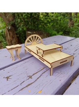 Intra απο ξύλο plywood 3mm-4mm πάχος - Έπιπλα Ξύλινου Κουκλόσπιτου Δίασταση 30x30 cm Intraeaxys-eoxlyvvo