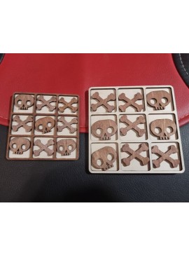 Intra απο ξύλο plywood 3mm-4mm πάχος - Ξύλινο επιτραπέζιο παιχνίδι Tic Tac Toe Δίασταση 30x30 cm Intraeaxys-zo9yn4r7