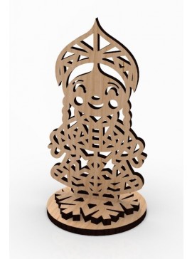 Intra απο ξύλο plywood 3mm-4mm πάχος - Snow Maiden 3 χλστ Δίασταση 30x30 cm Intraeaxys-6o3yvlj7