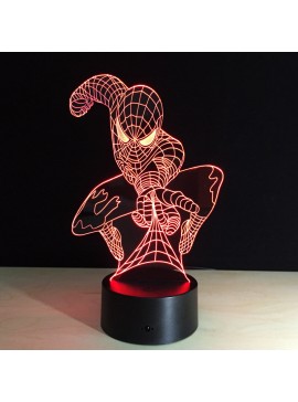 Intra απο ξύλο plywood 3mm-4mm πάχος - Spiderman Night Light Δίασταση 30x30 cm Intraeaxys-zo9dq47k