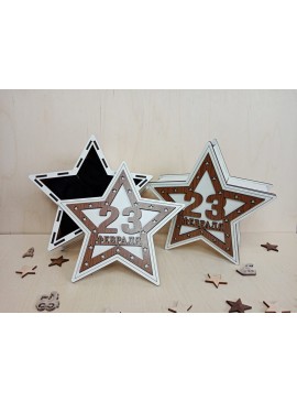 Intra απο ξύλο plywood 3mm-4mm πάχος - Star Box 3mm Δίασταση 30x30 cm Intraeaxys-r1z2z6m1