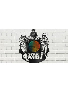 Intra απο ξύλο plywood 3mm-4mm πάχος - Star Wars Clock Plans Darth Vader Stormtrooper Δίασταση 30x30 cm Intraeaxys-p7y6rroq