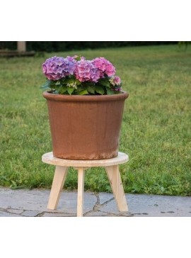 Intra απο ξύλο plywood 3mm-4mm πάχος - Μοντέρνο σκαμπό φυτών Δίασταση 30x30 cm Intraeaxys-91jdjwl1