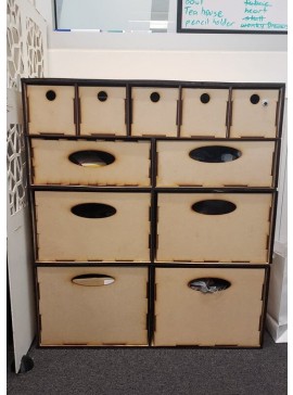 Intra απο ξύλο plywood 3mm-4mm πάχος - Ντουλάπι αποθήκευσης γραφείου Δίασταση 30x30 cm Intraeaxys-6o3y5qj7