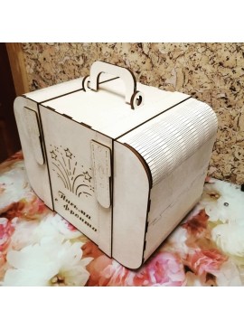 Intra απο ξύλο plywood 3mm-4mm πάχος - Roombox Ταξιδιωτικό Κουκλόσπιτο σε μια βαλίτσα Δίασταση 30x30 cm Intraeaxys-joedpn51