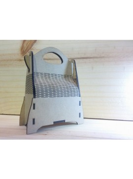 Intra απο ξύλο plywood 3mm-4mm πάχος - Κουτί δώρου Mdf με χερούλι Δίασταση 30x30 cm Intraeaxys-r7v3q2od