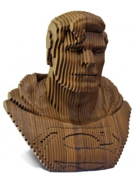 Intra απο ξύλο plywood 3mm-4mm πάχος - Superman Head Sculpture Ξύλινη τέχνη με στρώσεις Δίασταση 30x30 cm Intraeaxys-yon0ypk7