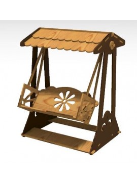 Intra απο ξύλο plywood 3mm-4mm πάχος - Ξύλινη Κούνια Καρέκλα Δίασταση 30x30 cm Intraeaxys-075ylvko