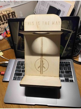 Intra απο ξύλο plywood 3mm-4mm πάχος - Star Wars Lightsaber Holder Δίασταση 30x30 cm Intraeaxys-ro6dqv67