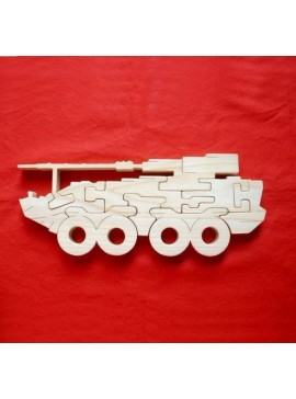 Intra απο ξύλο plywood 3mm-4mm πάχος - Tank Jigsaw Puzzle Δίασταση 30x30 cm Intraeaxys-075y3y3o