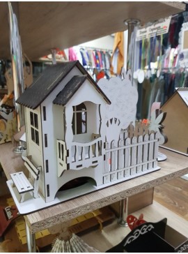 Intra απο ξύλο plywood 3mm-4mm πάχος - Tea Bag Dispenser Tea House Δίασταση 40x50 cm Intraeaxys-zo938weo