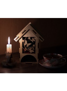 Intra απο ξύλο plywood 3mm-4mm πάχος - Θήκη τσαγιού Tea House Δίασταση 40x50 cm Intraeaxys-eoxl0pxo