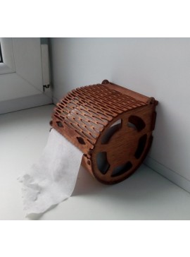 Intra απο ξύλο plywood 3mm-4mm πάχος - Ξύλινη θήκη για χαρτί υγείας Δίασταση 30x30 cm Intraeaxys-eo206v37