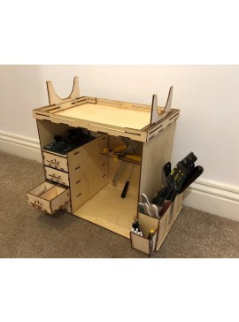 Intra απο ξύλο plywood 3mm-4mm πάχος - Μοντέλο ντουλάπι εργαστηρίου Δίασταση 30x30 cm Intraeaxys-6o384j31