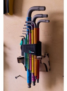 Intra απο ξύλο plywood 3mm-4mm πάχος - Βάση τοίχου Wera Hex Keys Δίασταση 30x30 cm Intraeaxys-eoxlrzjo