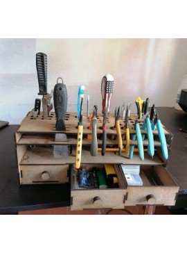 Intra απο ξύλο plywood 3mm-4mm πάχος - Ξύλινη θήκη εργαλειοθήκης Δίασταση 30x30 cm Intraeaxys-eoxl0dvo