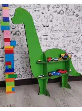 Intra απο ξύλο plywood 3mm-4mm πάχος - Ράφι Dinosaur Dino Loving Kids Διακόσμηση κρεβατοκάμαρας Δίασταση 30x30 cm Intraeaxys-p7ym5pr7