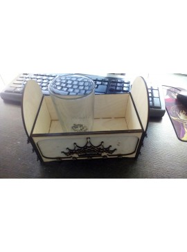 Intra απο ξύλο plywood 3mm-4mm πάχος - Sunduk Printsessa Δίασταση 30x30 cm Intraeaxys-m1dk03ok