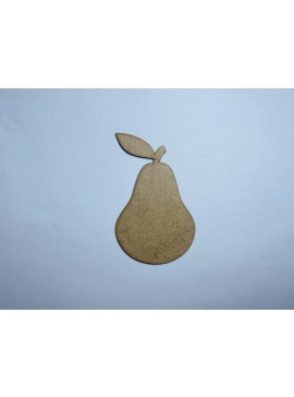 Intra απο ξύλο plywood 3mm-4mm πάχος - Ημιτελής χειροτεχνία σε σχήμα ξύλου αχλαδιού Δίασταση 30x30 cm Intraeaxys-eoxlrmvo