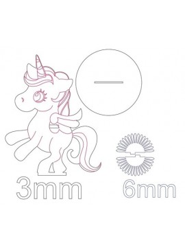 Intra απο ξύλο plywood 3mm-4mm πάχος - Θήκη χαρτοπετσέτας Unicorn Δίασταση 30x30 cm Intraeaxys-m1d6nky7