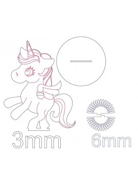 Intra απο ξύλο plywood 3mm-4mm πάχος - Ξύλινη θήκη χαρτοπετσέτας Unicorn Δίασταση 30x30 cm Intraeaxys-zo9ywqe7