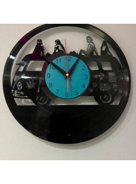 Intra απο ξύλο plywood 3mm-4mm πάχος - Ρολόι τοίχου Camper Van Δίασταση 30x30 cm Intraeaxys-eo4q3597