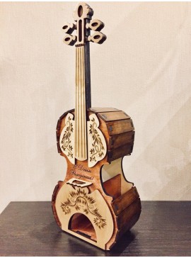 Intra απο ξύλο plywood 3mm-4mm πάχος - Tea House Violin Stradivari Δίασταση 40x50 cm Intraeaxys-eo4qnw97