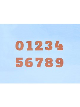 Intra απο ξύλο plywood 3mm-4mm πάχος - Ξύλινο Νούμερο 1 έως 10 Δίασταση 30x30 cm Intraeaxys-075y02mo