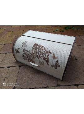 Intra απο ξύλο plywood 3mm-4mm πάχος - Roll Top Bread Box Ξύλινο Bread Box Με Συρόμενη Πόρτα 4mm Δίασταση 30x30 cm Intraeaxys-078y904o