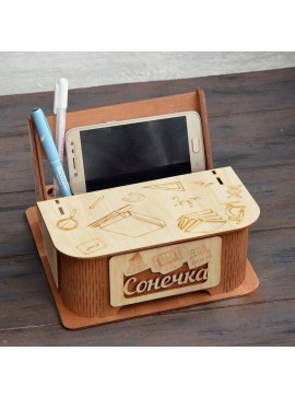 Intra απο ξύλο plywood 3mm-4mm πάχος - Διοργανωτής γραφείου καθηγητών μαθητών Δίασταση 30x30 cm Intraeaxys-m1d6eqy7