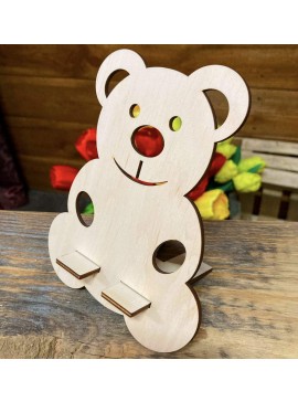 Intra απο ξύλο plywood 3mm-4mm πάχος - Ξύλινη θήκη τηλεφώνου για Teddy Bear Δίασταση 30x30 cm Intraeaxys-e1gkgz8o