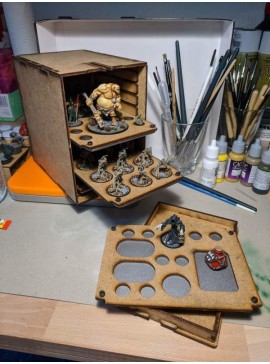 Intra απο ξύλο plywood 3mm-4mm πάχος - Μαγνητική Μινιατούρα Μεταφορική Θήκη Δίασταση 30x30 cm Intraeaxys-eo2yqkm1