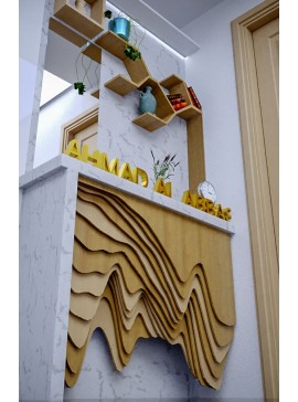 Intra απο ξύλο plywood 3mm-4mm πάχος - Έργα τέχνης με στρώσεις ξύλου Δίασταση 30x30 cm Intraeaxys-voq230do