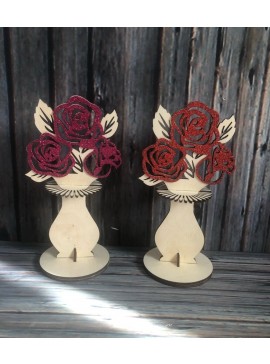 Intra απο ξύλο plywood 3mm-4mm πάχος - Θήκη για χαρτοπετσέτα λουλουδιών Δίασταση 30x30 cm Intraeaxys-078yxmjo