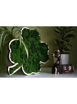 Intra απο ξύλο plywood 3mm-4mm πάχος - Clover Wood Shape Craft Διακόσμηση σπιτιού Δίασταση 30x30 cm Intraeaxys-eo20v9l7
