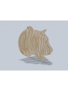 Intra απο ξύλο plywood 3mm-4mm πάχος - Λεοπάρ 3D παζλ Δίασταση 30x30 cm Intraeaxys-r7vlelod