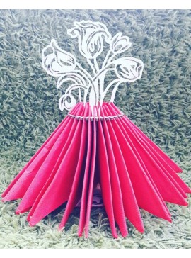 Intra απο ξύλο plywood 3mm-4mm πάχος - Πρότυπο θήκης χαρτοπετσέτας μπουκέτο λουλουδιών Δίασταση 30x30 cm Intraeaxys-eo0qjk51