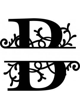 Intra απο ξύλο plywood 3mm-4mm πάχος - Flourished Split Monogram B Letter Δίασταση 30x30 cm Intraeaxys-r1z20n21