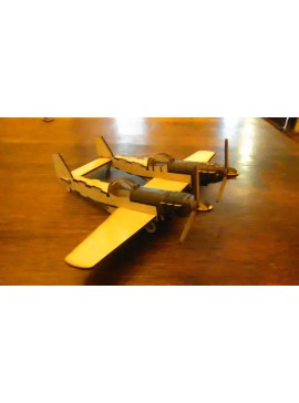 Intra απο ξύλο plywood 3mm-4mm πάχος - Ξύλινο πρότυπο διπλού έλικα διπλής έλικας Mustang Δίασταση 30x30 cm Intraeaxys-6o3yj3j7