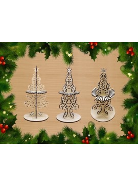 Intra απο ξύλο plywood 3mm-4mm πάχος - Διακοσμητική θήκη χαρτοπετσέτας για χριστουγεννιάτικο δέντρο Δίασταση 30x30 cm Intraeaxys-eoxln8xo