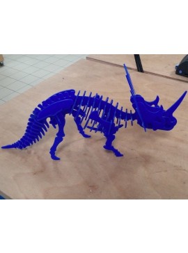 Intra απο ξύλο plywood 3mm-4mm πάχος - Styracosaurus Dinosaur 3D Puzzle 3mm Δίασταση 30x30 cm Intraeaxys-67wlwl31