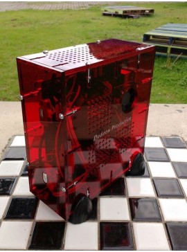 Intra απο ξύλο plywood 3mm-4mm πάχος - Θήκη PC Ακρυλική 6mm Δίασταση 30x30 cm Intraeaxys-lopqz5k7