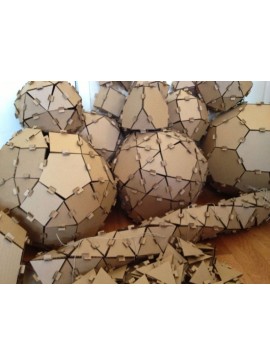 Intra απο ξύλο plywood 3mm-4mm πάχος - Geodesic Models 2plex Construction Kit Δίασταση 30x30 cm Intraeaxys-voqdl9d1