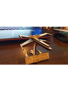 Intra απο ξύλο plywood 3mm-4mm πάχος - X-Wing Starfighter Δίασταση 30x30 cm Intraeaxys-eoxl264o