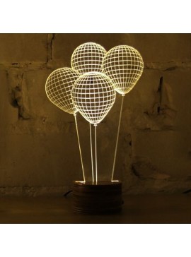 Intra απο ξύλο plywood 3mm-4mm πάχος - Led Shariki Δίασταση 30x30 cm Intraeaxys-d1ll3p1m