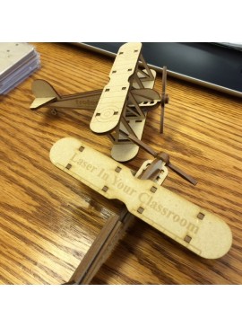 Intra απο ξύλο plywood 3mm-4mm πάχος - Bi Plane Wood Model (KIT) Δίασταση 30x30 cm Intraeaxys-r1z5lp1l