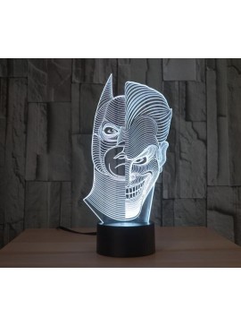 Intra απο ξύλο plywood 3mm-4mm πάχος - Batman Joker Morphing 3D LED Illusion Lamp Δίασταση 30x30 cm Intraeaxys-zo9n9x1k