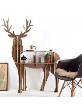 Intra απο ξύλο plywood 3mm-4mm πάχος - Έπιπλα βιβλιοθήκης ράφι 3D Deer Δίασταση 30x30 cm Intraeaxys-d1lvd26o